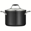 Ceramica Deluxe 6 Qt Ceramic Covered Stock Pot - Black