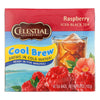 Celestial Seasonings Raspberry Cool Brew Iced Tea - Case of 6 - 40 BAG