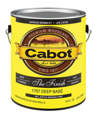 Cabot The Finish Paint Exterior Deep Base 1 Gl 15 Yr Warranty (Case of 4)