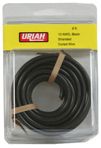 Automotive Wire, Insulation, Black, 10 AWG, 8-Ft.