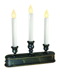 Celebrations Rubbed Bronze No  Auto Sensor  Candle 10 in. H