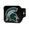 Michigan State University Black Metal Hitch Cover - 3D Color Emblem