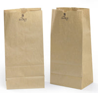 Duro Bag Mfg. Co. 71008 6-1/8 X 4-1/8 X 12-7/16 #8 Kraft Super Duty Paper Bags (Pack of 400)