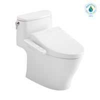 TOTO® WASHLET®+ Nexus® One-Piece Elongated 1.28 GPF Toilet and WASHLET C2 Bidet Seat, Cotton White - MW6423074CEFG#01