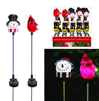 Alpine Snowman/Cardinal Yard Stake (Pack of 20)