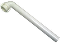 Lavatory/Kitchen Drain Arm, White Plastic, 15-In.