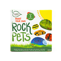 Creative Roots Paint Your Own Rock Pets Activity Kit Paper/Plastic