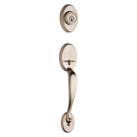 Kwikset SmartKey Chelsea Satin Nickel Handleset Right or Left Handed