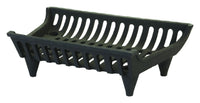 Vestal Black Painted Cast Iron Indoor & Outdoor Fireplace Grate 18 W x 12 D in.