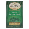 Twining's Tea Breakfast Tea - Irish - Case of 6 - 20 Bags