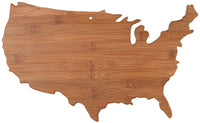 Bamboo Cutting Board, USA-Shape