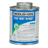 Weld-On 735 Blue Solvent Cement For PVC 16 oz