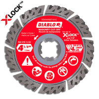 Diablo X-Lock Masonry Cut Off Disc, Segmented, 4.5-In.