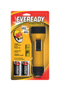 Energizer 150 lm Black/Yellow LED Flashlight D Battery