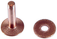 Copper Rivets & Burrs, 4-oz. #9 x 3/8-3/4 In.