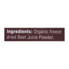 Red Ace Beet Juice - Organic - Powder - Case of 6 - 150 GRM