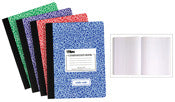 Tops 63794 9-3/4 X 7-1/2 Wide Ruled Composition Notebook Assorted