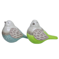 Meadowcreek Ceramic Multi-color 5.3 in. Bird Statuary (Pack of 6)