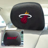 NBA - Miami Heat Embroidered Head Rest Cover Set - 2 Pieces