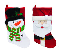 Dyno Multicolored Snowman/Santa Indoor Christmas Decor (Pack of 6)