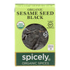 Spicely Organics - Organic Sesame Seed - Black - Case of 6 - 0.45 oz.