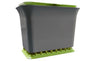 Full Circle Fc11301-Gs 1.5 Gal Green/Slate Fresh Air Kitchen Compost Collector