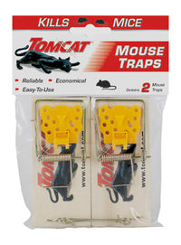 2-Pack Wooden Mouse Traps