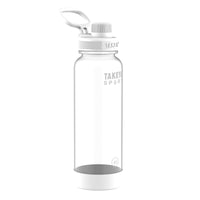 Takeya 40 oz Clear BPA Free Water Bottle with Spout Lid