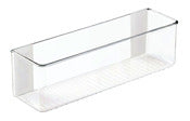 InterDesign 77050 3" X 11" X 3.25" Clear Plastic Linus Peel & Stick Laundry Organizer                                                                 