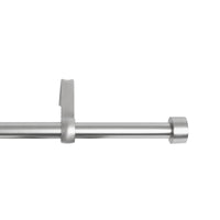 Umbra Cappa Nickel Silver Modern Curtain Rod 36 in. L X 72 in. L