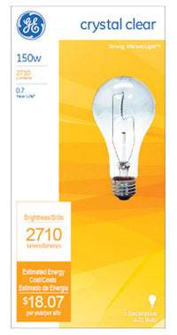 Bulb-Cryst Clr 150Acl Ge (Pack Of 12)