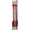 One Tie 14 in. L Red Reusable Tie Strap 2 pk