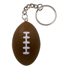 KeyGear Rubber Brown Stress Ball, Pigskin Key Chain