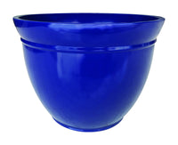 Southern Patio Kittredge 12.83 in. H X 17.5 in. W Resin Planter Blue (Pack of 6).