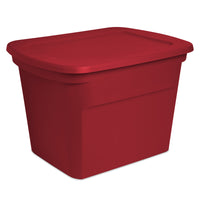 Sterilite 17316608 18 Gallon Rocket Red Storage Tote (Pack of 8)