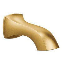 Brushed gold nondiverter spouts