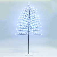 Celebrations  4 ft. White  Prelit LED  Stick Tree  95 lights