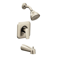 Brushed nickel Posi-Temp(R) tub/shower