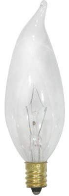 Decorative Chandelier Light Bulbs, Incandescent, Clear, 350 Lumens, 40-Watts, 4-Pk. (Pack of 6)