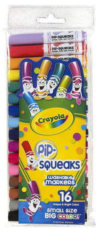 Crayola 58-8703 Pip-Squeaks Washable Markers 16 Count