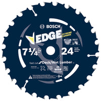 Bosch 7-1/4 in. D X 5/8 in. Carbide Circular Saw Blade 24 teeth 1 pk