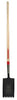 Razor-Back Steel blade Wood Handle 7.38 in.   W X 60.25 in.   L Roof Shovel