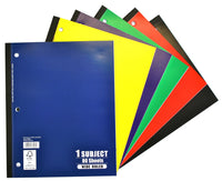 Norcom 76080-24 10.5 X 8.5 80 Sheets 1 Subject Wide Ruled Notebook