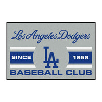 MLB - Los Angeles Dodgers Gray Uniform Rug - 19in. x 30in.