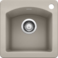 Diamond Bar Sink Dual Mount - Concrete Gray