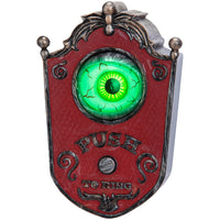 Znone Gemmy Plastic LED Animated Doorbell Eyeball Hanging Decor 4.33 L x 6.89 H x 2.76 W in.