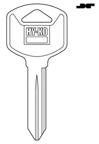 Hy-Ko Automotive Key Blank Double sided For GM (Pack of 10)