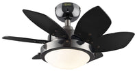 Westinghouse 7224300 24 Gun Metal Six Blade Reversible Ceiling Fan With Light