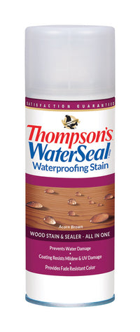 Thompson's WaterSeal Transparent Acorn Brown Waterproofing Wood Stain and Sealer 11.75 oz (Pack of 6).