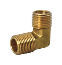 JMF Company 1/2 in. MPT X 3/8 in. D MPT Brass 90 Degree Elbow